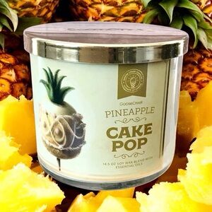 🆕40+hrs Pineapple Cake Pop 3 Wick Candle